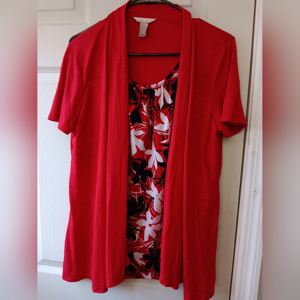 White stag Cardigan shirt size LG 12/14